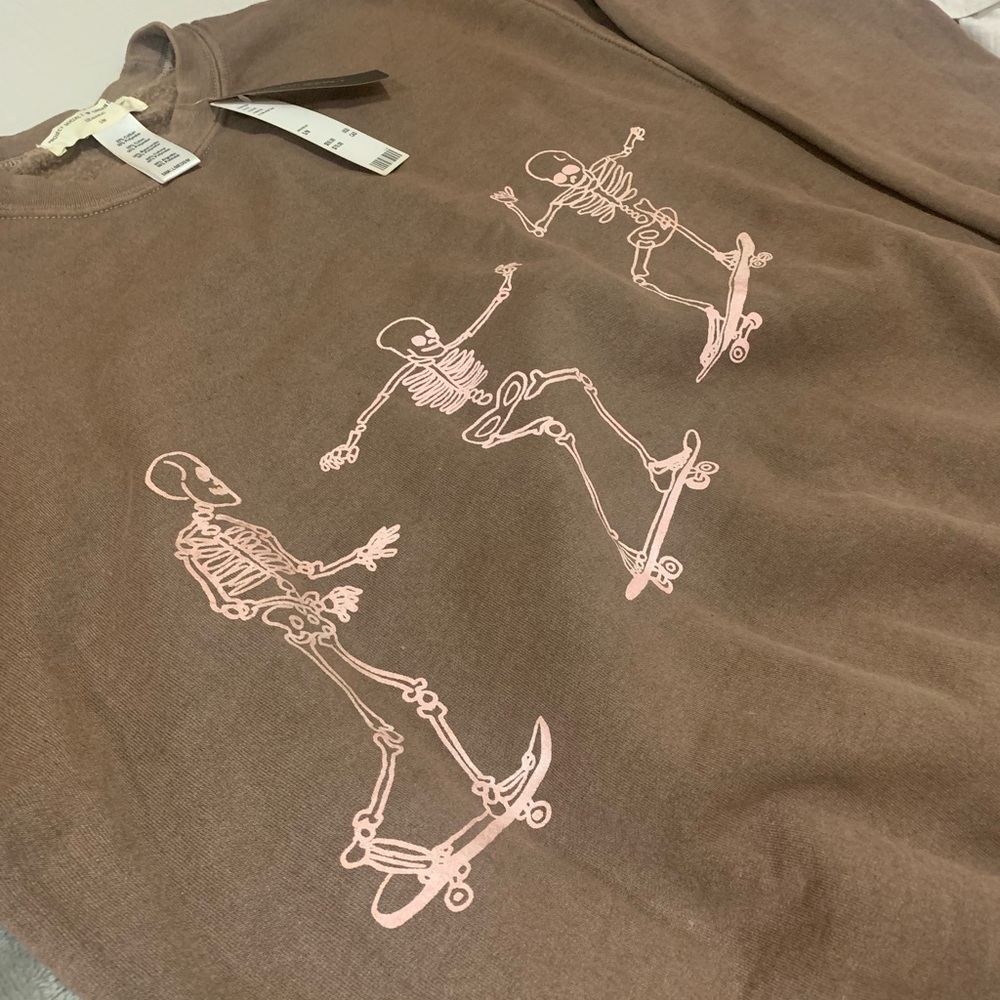 Urban outfitters - Project social T s/m skeleton crewneck sweatshirt